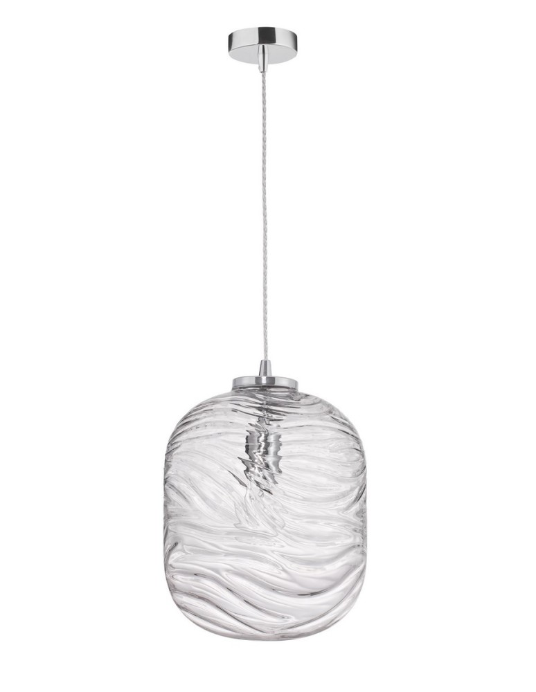 Lampy wiszące - Luces Exclusivas ARENAS Wisząca 1xE27 LED chromowany/transparentny LE41872 - produkt kolory-swiatla.pl 1