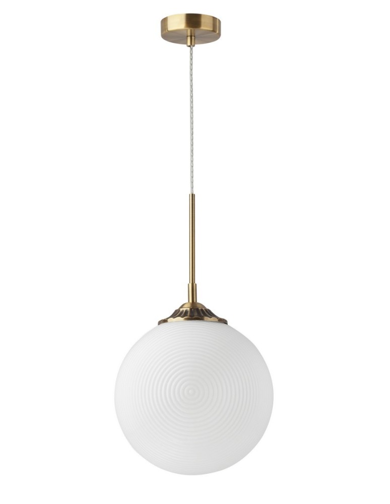 Lampy wiszące - Luces Exclusivas ARJONA Wisząca 1xE27 LED biały/mosiądz LE41876 - produkt kolory-swiatla.pl 1