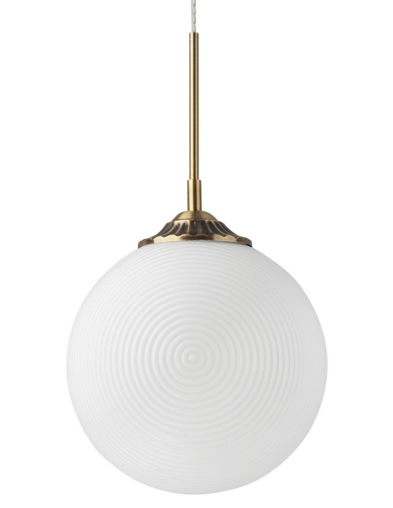 Lampy wiszące - Luces Exclusivas ARJONA Wisząca 1xE27 LED biały/mosiądz LE41876 - produkt kolory-swiatla.pl 2
