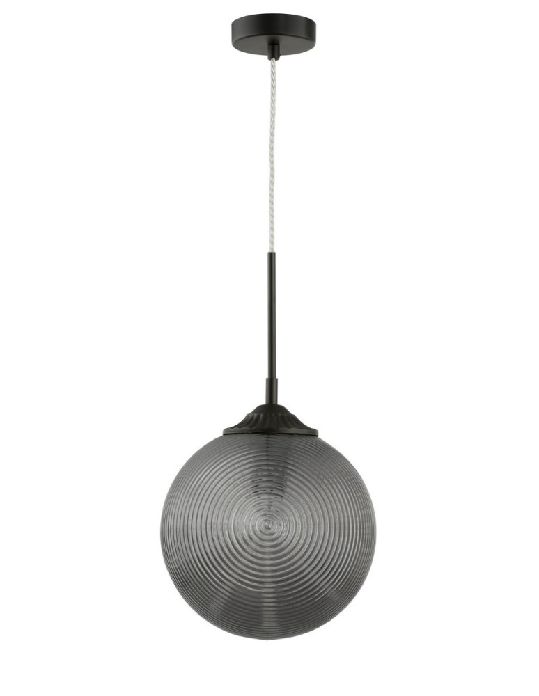 Lampy wiszące - Luces Exclusivas ARJONA Wisząca 1xE27 LED szary dymiony/czarny LE41877 - produkt kolory-swiatla.pl 1