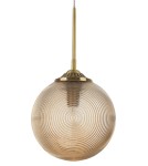 Lampy wiszące - Luces Exclusivas ARJONA Wisząca 1xE27 LED szampański/mosiądz LE41878 - product 2