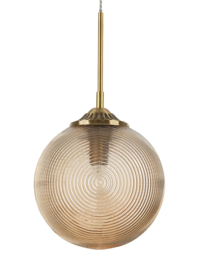 Lampy wiszące - Luces Exclusivas ARJONA Wisząca 1xE27 LED szampański/mosiądz LE41878 - product kolory-swiatla.pl 2