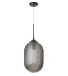 Lampy wiszące - Luces Exclusivas ARJONA Wisząca 1xE27 LED szary dymiony/czarny LE41880 - product 1