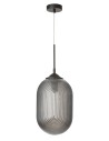 Luces Exclusivas ARJONA Wisząca 1xE27 LED szary dymiony/czarny LE41880