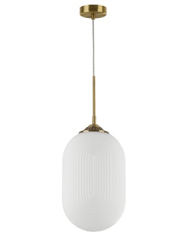 Luces Exclusivas ARJONA Wisząca 1xE27 LED biały/mosiądz LE41881