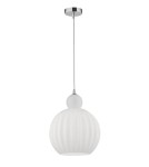 Lampy wiszące - Luces Exclusivas AVILES Wisząca 1xE27 LED opal/chrom LE41885 - produkt 1