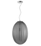 Lampy wiszące - Luces Exclusivas AYAPEL Wisząca 1xE27 LED szary dymiony/chrom LE41887 - product 1