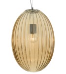 Lampy wiszące - Luces Exclusivas AYAPEL Wisząca 1xE27 LED szampański/chrom LE41888 - produkt 2
