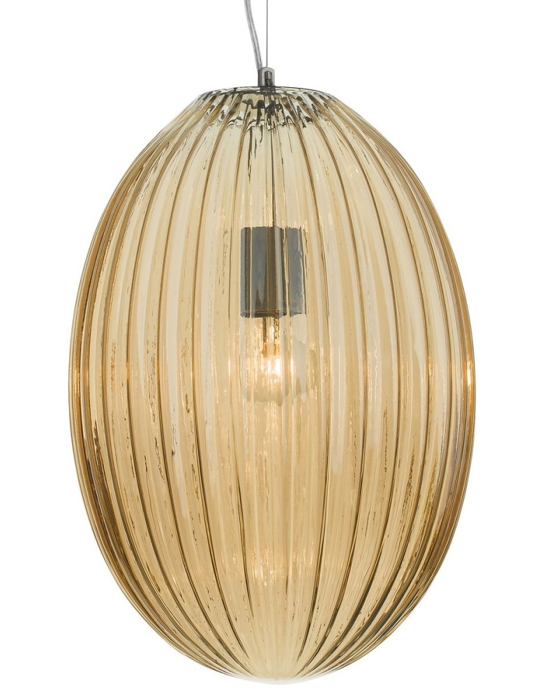 Lampy wiszące - Luces Exclusivas AYAPEL Wisząca 1xE27 LED szampański/chrom LE41888 - produkt kolory-swiatla.pl 2