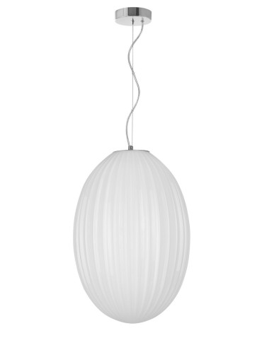 Luces Exclusivas AYAPEL Wisząca 1xE27 LED biały/chrom LE41889