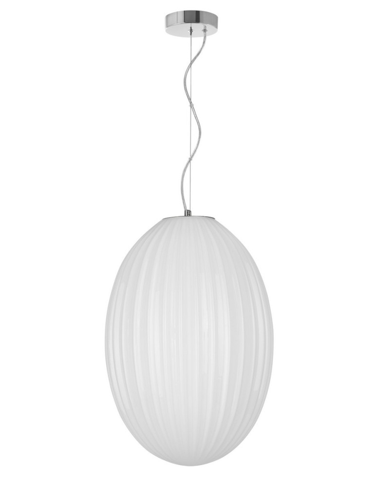 Lampy wiszące - Luces Exclusivas AYAPEL Wisząca 1xE27 LED biały/chrom LE41889 - produkt kolory-swiatla.pl 1
