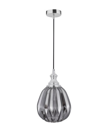 Luces Exclusivas BAILEN Wisząca 1xE27 LED chromowany/szary LE41892