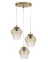 Luces Exclusivas BERRIO Wisząca 3xE27 LED mosiądz/koniakowy LE41898