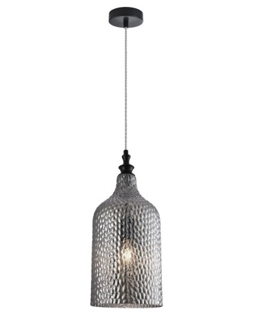 Luces Exclusivas BOCONO Wisząca 1xE27 LED dymiony/czarny mat LE41899