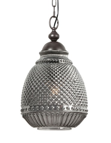 Luces Exclusivas BOGOTA Wisząca 1xE27 LED szary LE41901 - produkt 2