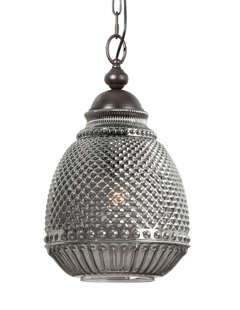 Lampy wiszące - Luces Exclusivas BOGOTA Wisząca 1xE27 LED szary LE41901 - product kolory-swiatla.pl 2
