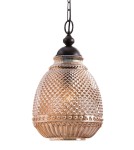 Lampy wiszące - Luces Exclusivas BOGOTA Wisząca 1xE27 LED bursztynowy/ciemnobrązowy LE41902 - product 2
