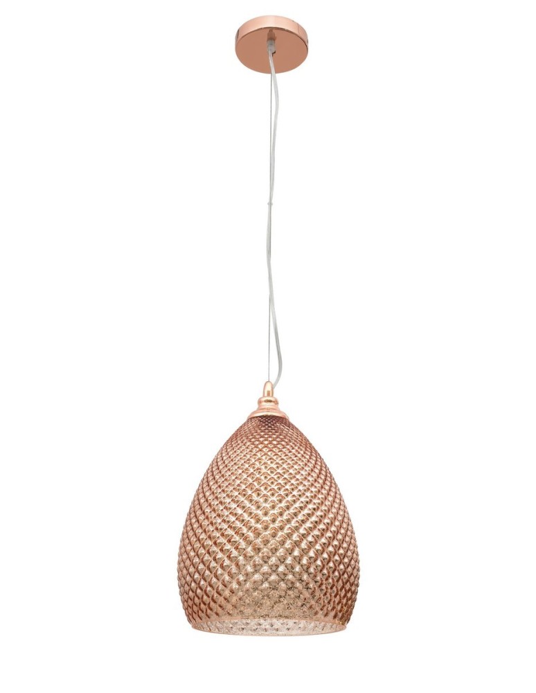Lampy wiszące - Luces Exclusivas BOYACA Wisząca 1xE27 LED czerwone złoto LE41904 - produkt kolory-swiatla.pl 1