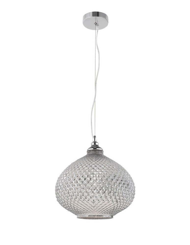 Lampy wiszące - Luces Exclusivas BOYACA Wisząca 1xE27 LED chrom LE41907 - produkt kolory-swiatla.pl 1