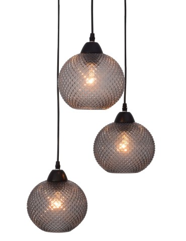 Luces Exclusivas BUENOS Wisząca 3xE27 LED szary/czarny LE41914 - produkt 2