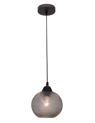 Luces Exclusivas BUENOS Wisząca 1xE27 LED szary/czarny LE41915