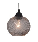 Lampy wiszące - Luces Exclusivas BUENOS Wisząca 1xE27 LED szary/czarny LE41915 - produkt 2