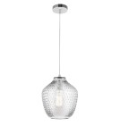 Lampy wiszące - Luces Exclusivas CALAMA Wisząca 1xE27 LED transparentny/chrom LE41923 - product 1