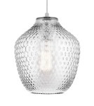 Lampy wiszące - Luces Exclusivas CALAMA Wisząca 1xE27 LED transparentny/chrom LE41923 - product 2