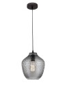 Luces Exclusivas CALAMA Wisząca 1xE27 LED szary dymiony/czarny LE41924