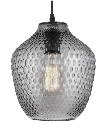 Luces Exclusivas CALAMA Wisząca 1xE27 LED szary dymiony/czarny LE41924 - produkt 2