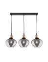 Luces Exclusivas CALDAS Wisząca 3xE27 LED czarny/dymiony LE41927