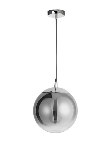 Luces Exclusivas CALETA Wisząca 1xE27 LED dymiony/chromowany LE41932