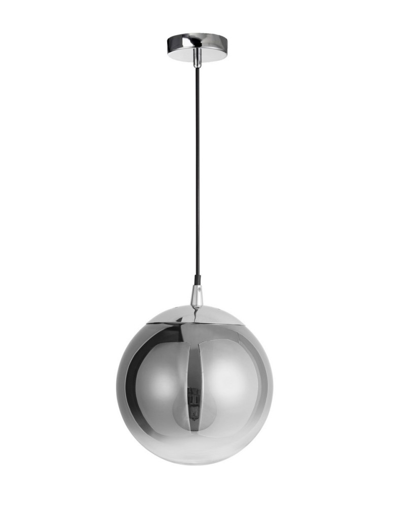 Lampy wiszące - Luces Exclusivas CALETA Wisząca 1xE27 LED dymiony/chromowany LE41932 - produkt kolory-swiatla.pl 1