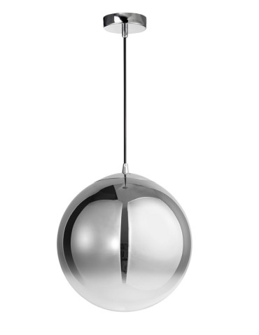 Luces Exclusivas CALETA Wisząca 1xE27 LED dymiony/chromowany LE41933
