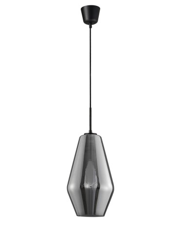 Luces Exclusivas CANETE Wisząca 1xE27 LED czarny/chrom LE41938