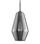 Lampy wiszące - Luces Exclusivas CANETE Wisząca 1xE27 LED czarny/chrom LE41938 - produkt 2