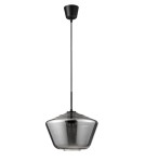 Lampy wiszące - Luces Exclusivas CANETE Wisząca 1xE27 LED czarny/chrom LE41940 - produkt 1