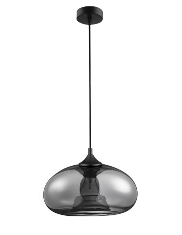 Luces Exclusivas CANTOS Wisząca 1xE27 LED czarny/chrom LE41941