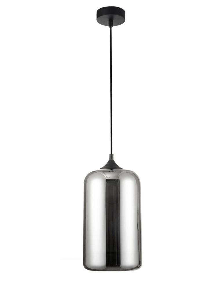Lampy wiszące - Luces Exclusivas CANTOS Wisząca 1xE27 LED czarny/chrom LE41942 - produkt kolory-swiatla.pl 1