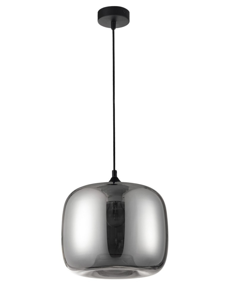 Lampy wiszące - Luces Exclusivas CANTOS Wisząca 1xE27 LED czarny/chrom LE41943 - produkt kolory-swiatla.pl 1