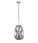 Lampy wiszące - Luces Exclusivas CARMEN Wisząca 1xE27 LED chrom LE41948 - produkt 1