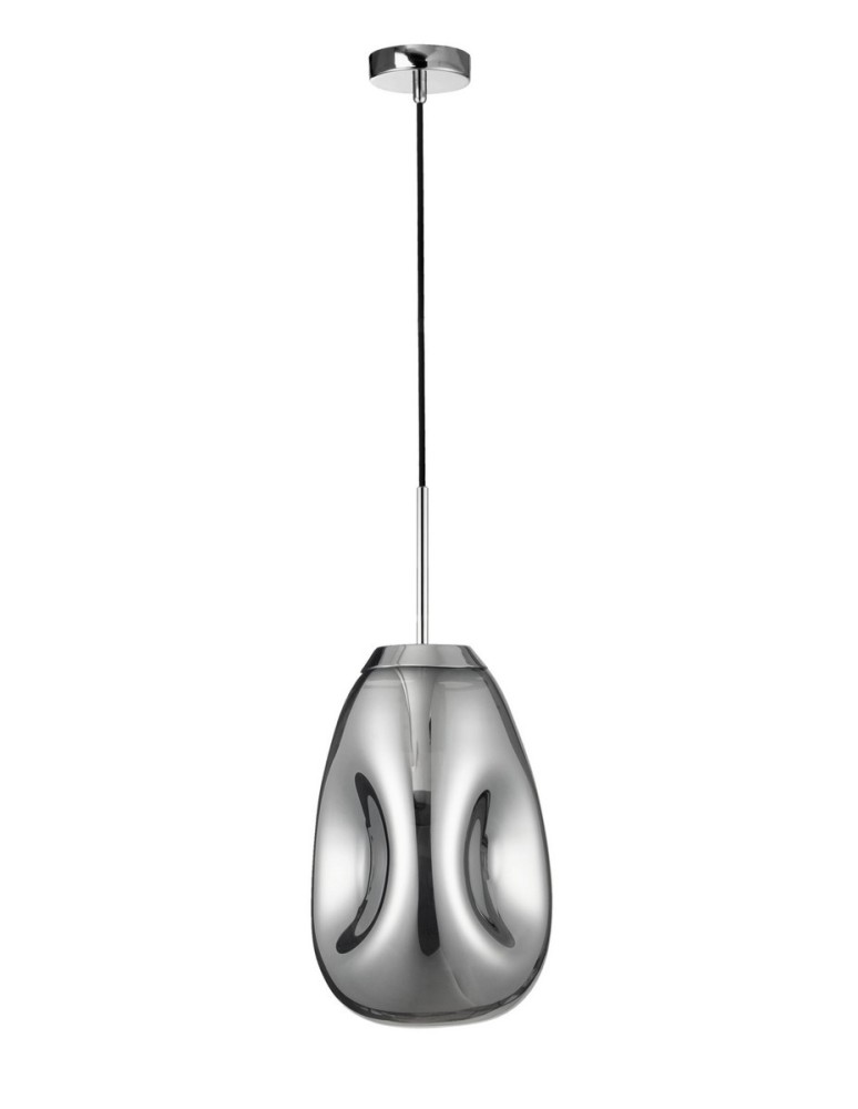 Lampy wiszące - Luces Exclusivas CARMEN Wisząca 1xE27 LED chrom LE41948 - produkt kolory-swiatla.pl 1
