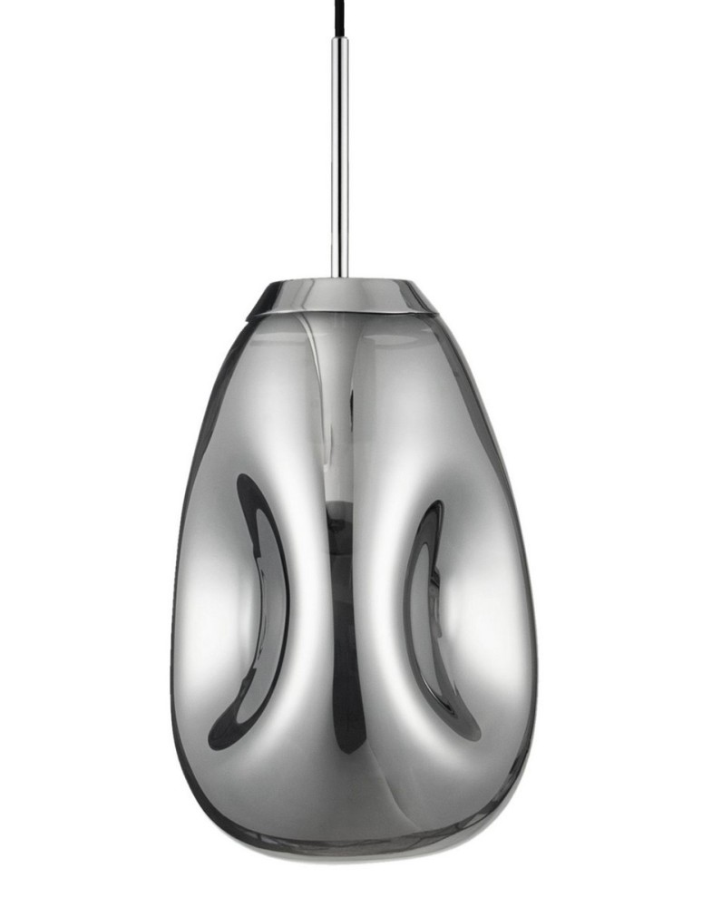 Lampy wiszące - Luces Exclusivas CARMEN Wisząca 1xE27 LED chrom LE41948 - produkt kolory-swiatla.pl 2