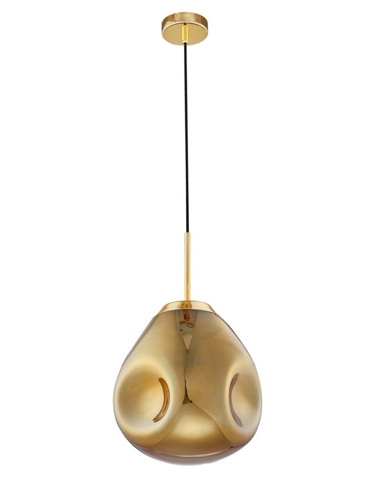 Lampy wiszące - Luces Exclusivas CARMEN Wisząca 1xE27 LED złoty LE41951 - produkt kolory-swiatla.pl 1