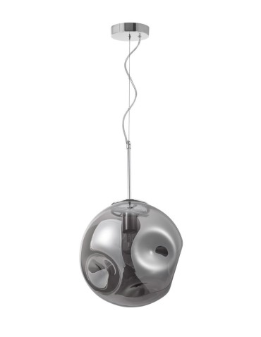 Luces Exclusivas CARORA Wisząca 1xE27 LED chromowany/dymiony LE41955