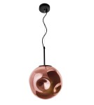 Lampy wiszące - Luces Exclusivas CARORA Wisząca 1xE27 LED czarny/miedziany LE41956 - product 1