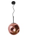 Luces Exclusivas CARORA Wisząca 1xE27 LED czarny/miedziany LE41956