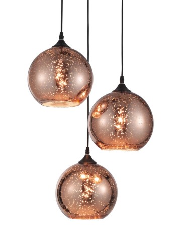 Luces Exclusivas CEPEDA Wisząca 3xE27 LED miedziany LE41963 - product 2