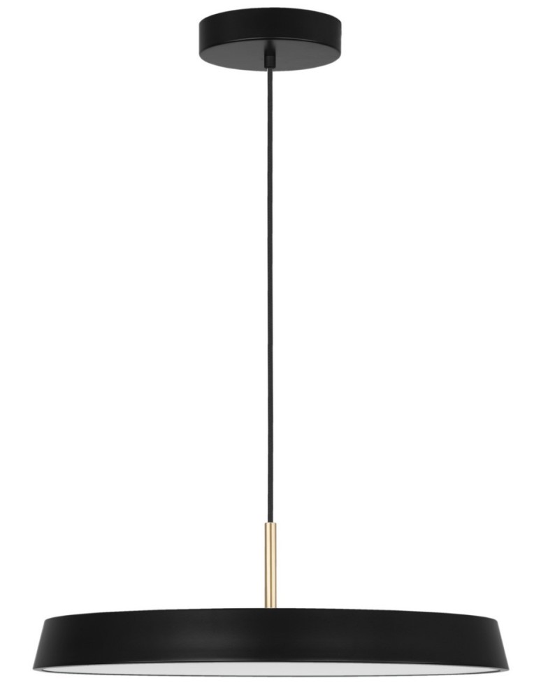 Lampy wiszące LED - Luces Exclusivas CORUNA Wisząca LED 41W 2693lm 3000K czarny mat LE41977 - produkt kolory-swiatla.pl 1