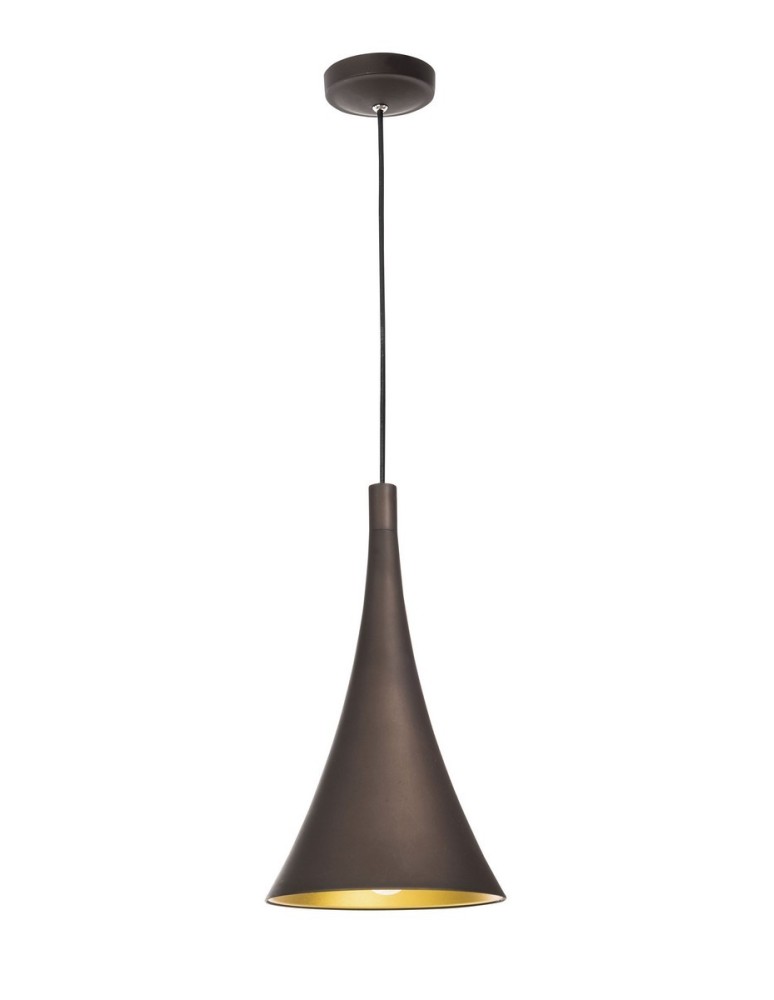 Lampy wiszące - Luces Exclusivas CUARTO Wisząca 1xE27 LED ciemnobrązowy/złoty LE41980 - produkt kolory-swiatla.pl 1